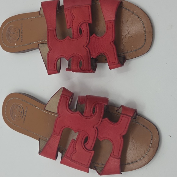 Tory Burch Red Slide Sandals - Picture 16 of 16